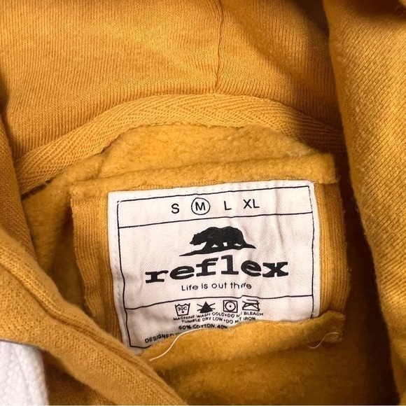 Reflex tri mustard hoodie - Picture 6 of 7